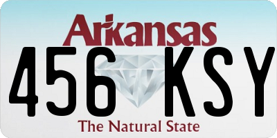 AR license plate 456KSY