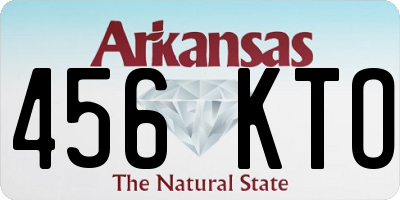 AR license plate 456KTO
