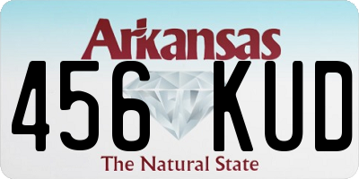 AR license plate 456KUD
