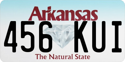 AR license plate 456KUI