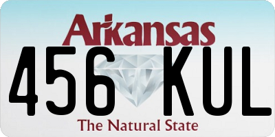 AR license plate 456KUL