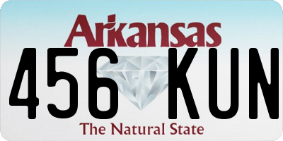 AR license plate 456KUN