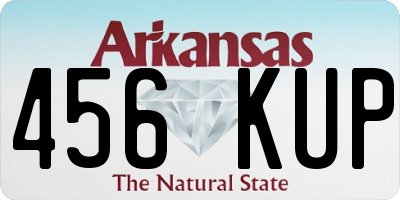 AR license plate 456KUP