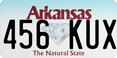 AR license plate 456KUX