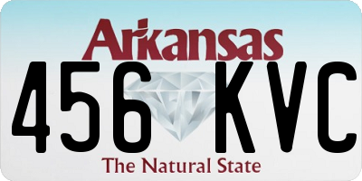 AR license plate 456KVC