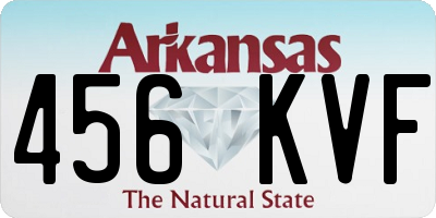 AR license plate 456KVF