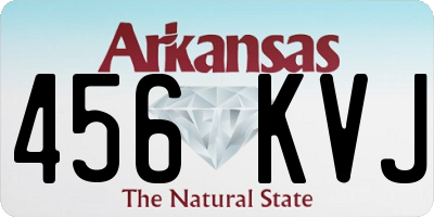 AR license plate 456KVJ