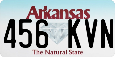 AR license plate 456KVN