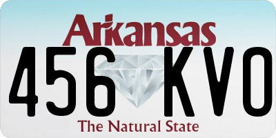 AR license plate 456KVO