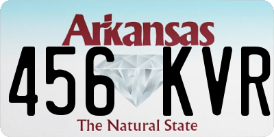 AR license plate 456KVR