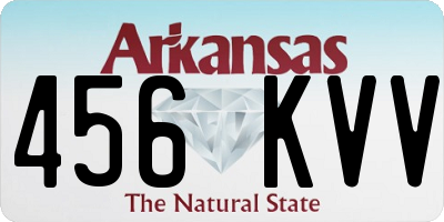 AR license plate 456KVV