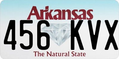 AR license plate 456KVX