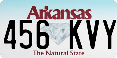 AR license plate 456KVY