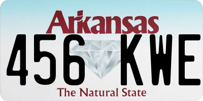 AR license plate 456KWE