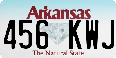 AR license plate 456KWJ