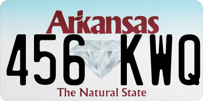 AR license plate 456KWQ
