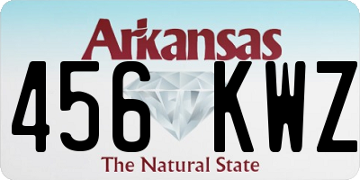 AR license plate 456KWZ