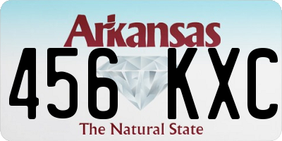 AR license plate 456KXC