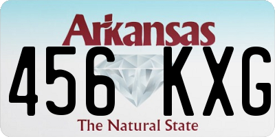 AR license plate 456KXG