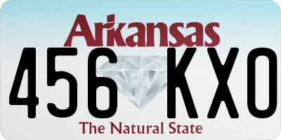 AR license plate 456KXO