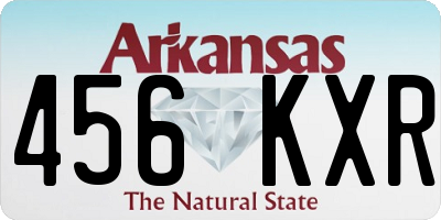 AR license plate 456KXR