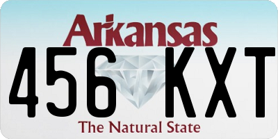 AR license plate 456KXT