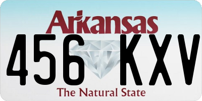 AR license plate 456KXV