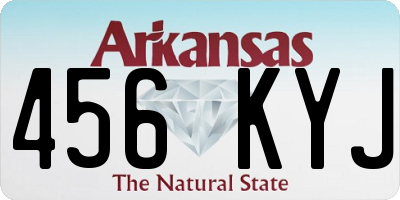 AR license plate 456KYJ