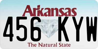 AR license plate 456KYW