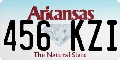 AR license plate 456KZI