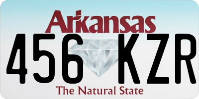 AR license plate 456KZR