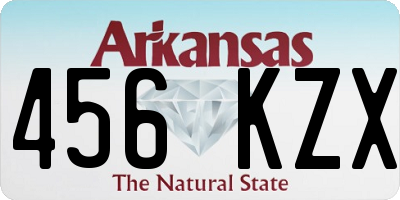 AR license plate 456KZX