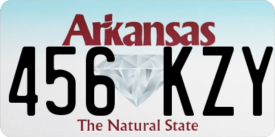 AR license plate 456KZY