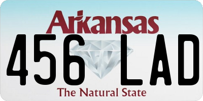 AR license plate 456LAD