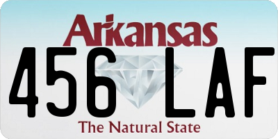 AR license plate 456LAF