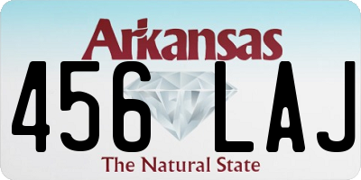 AR license plate 456LAJ