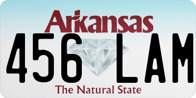 AR license plate 456LAM