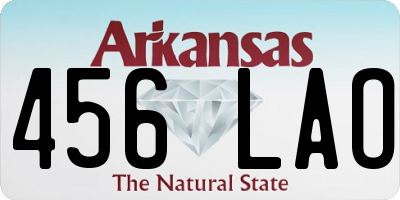 AR license plate 456LAO