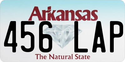 AR license plate 456LAP