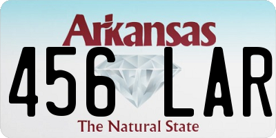 AR license plate 456LAR