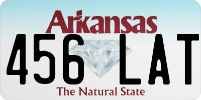 AR license plate 456LAT