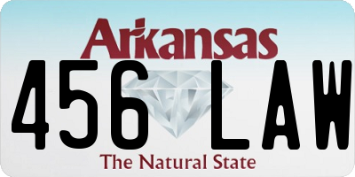 AR license plate 456LAW