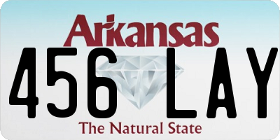 AR license plate 456LAY