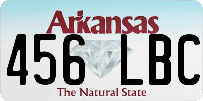 AR license plate 456LBC