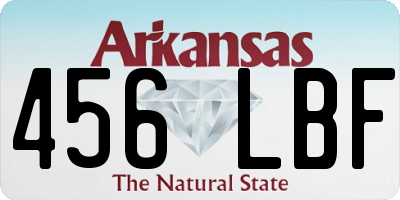 AR license plate 456LBF