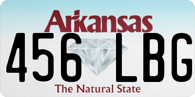 AR license plate 456LBG