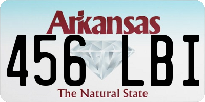 AR license plate 456LBI