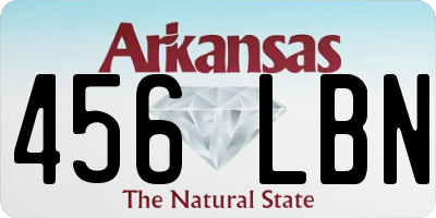 AR license plate 456LBN