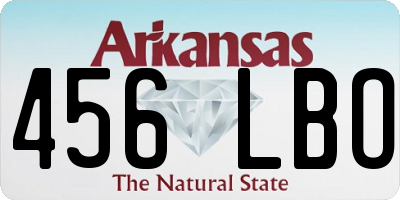 AR license plate 456LBO