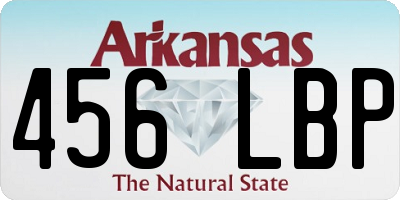 AR license plate 456LBP